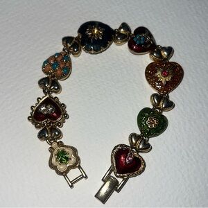 Joan rivers hearts and flowers bracelet